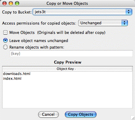 Picture of the Copy or Move Objects dialog