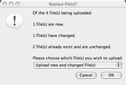Picture of the File Comparisons Dialog window